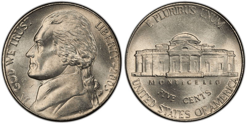 2003 (P) Jefferson Nickel