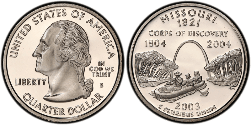 2003 (S) Proof Missouri Silver State Quarter