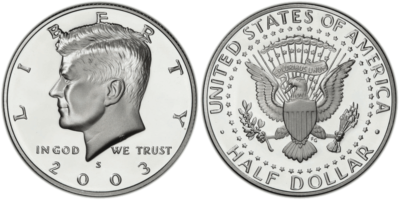 2003 (S) Proof Silver Kennedy Half Dollar