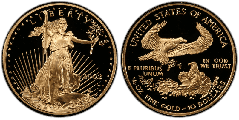 2003 (W) Proof American Eagle Ten Dollar Gold