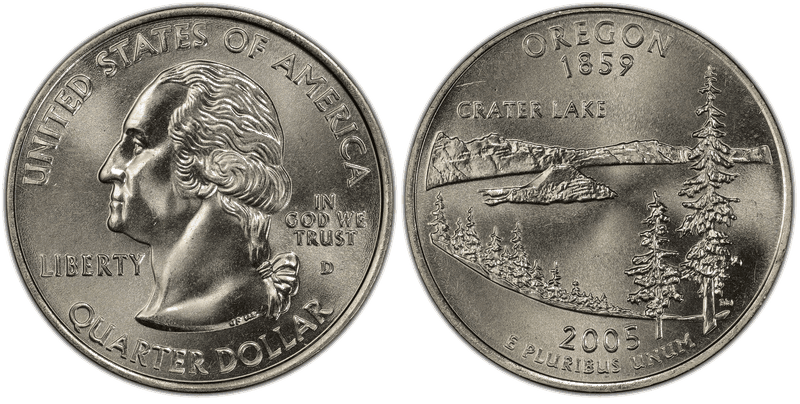 2005 (D) Oregon State Quarter