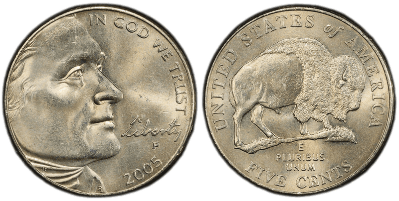 2005 (P) Jefferson Nickel - Bison