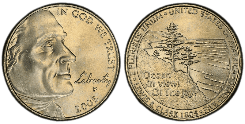 2005 (P) Jefferson Nickel - Ocean in View
