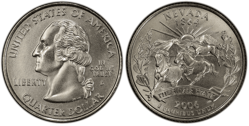 2006 (D) Nevada Satin Finish State Quarter