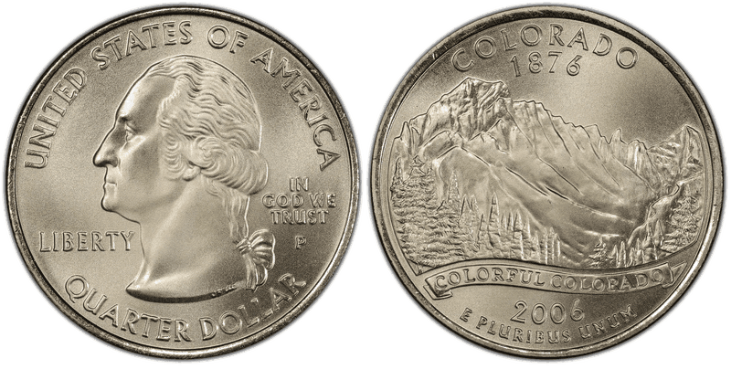 2006 (P) Colorado Satin Finish State Quarter