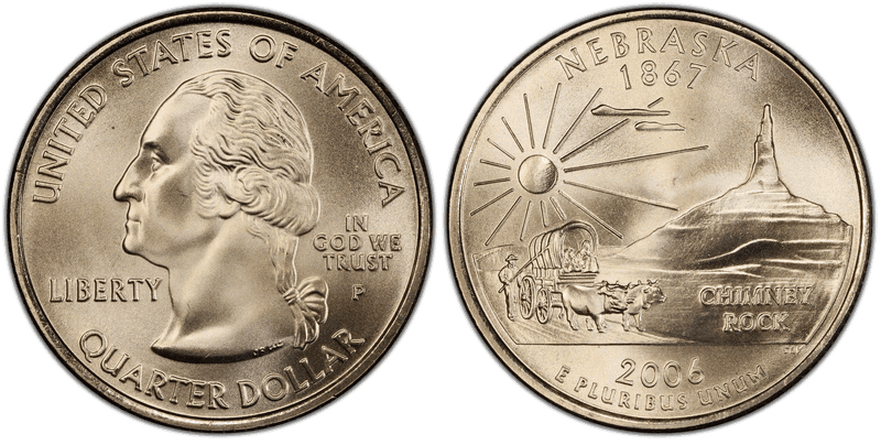 2006 (P) Nebraska Satin Finish State Quarter