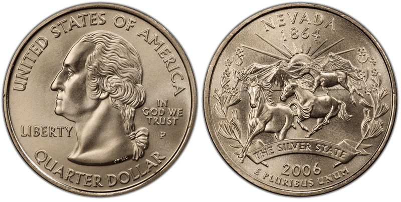 2006 (P) Nevada Satin Finish State Quarter