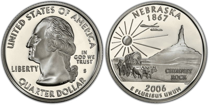 2006 (S) Proof Nebraska Silver State Quarter