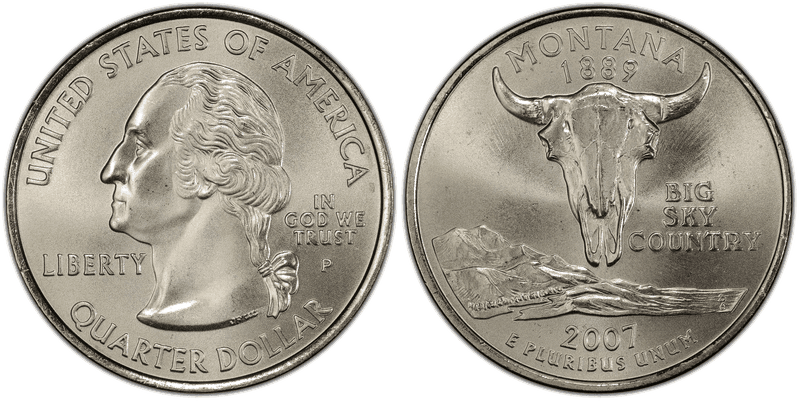 2007 (P) Montana Satin Finish State Quarter