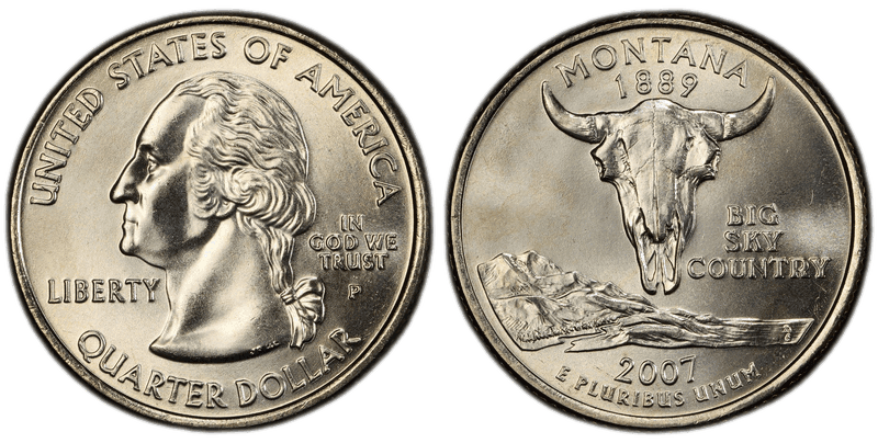 2007 (P) Montana State Quarter
