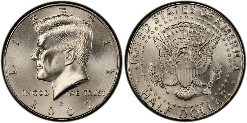 2007 (P) Satin Finish Kennedy Half Dollar