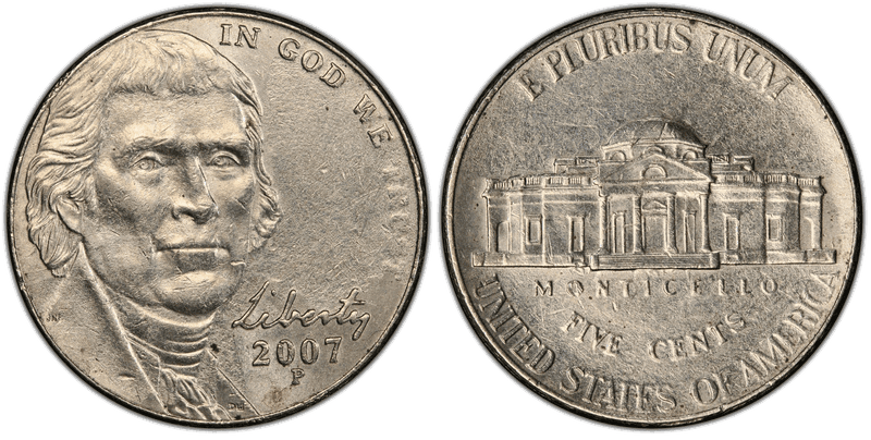2007 (P) Jefferson Nickel