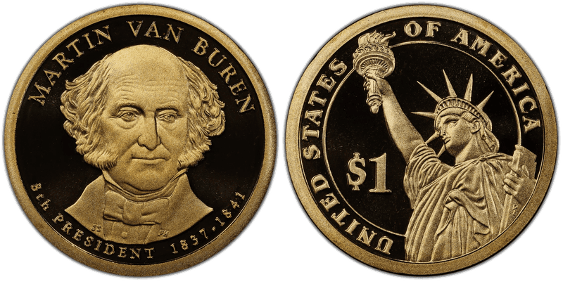 2008 (S) Proof Presidential Dollar - Martin Van Buren