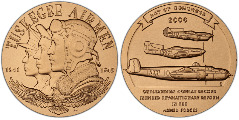 2009 Medal Tuskegee Airmen 3"