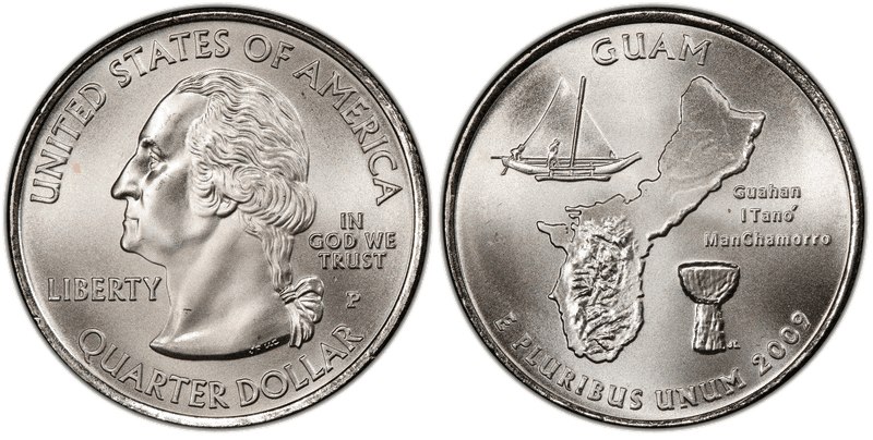 2009 (P) Guam Satin Finish Quarter