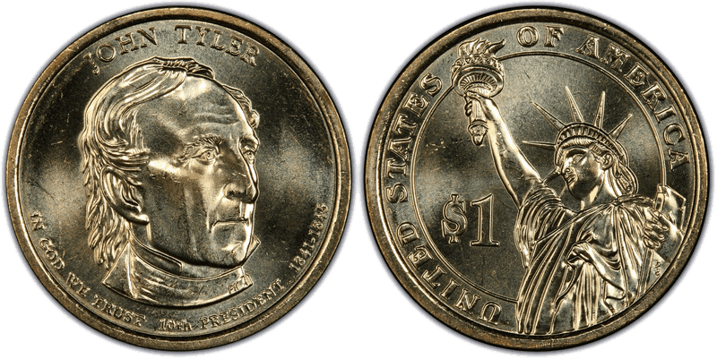2009 (P) Presidential Dollar - John Tyler, Position A