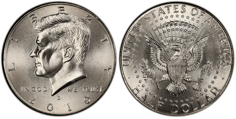 2010 (D) Satin Finish Kennedy Half Dollar