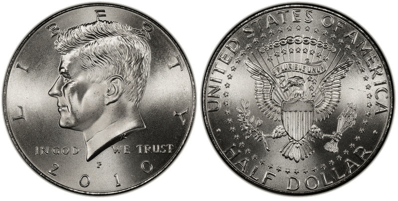 2010 (P) Satin Finish Kennedy Half Dollar