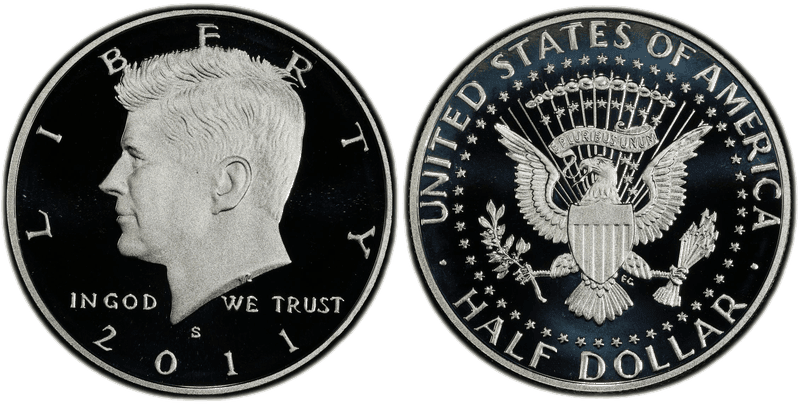 2011 (S) Proof Silver Kennedy Half Dollar
