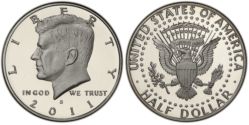 2011 (S) Proof Kennedy Half Dollar