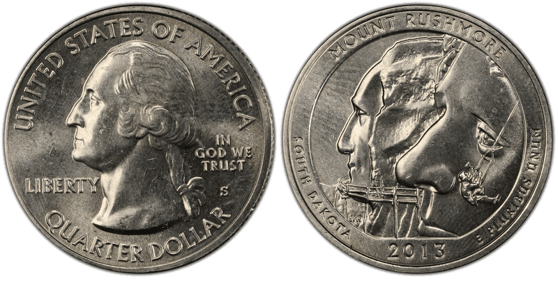 2013 (S) Mount Rushmore National Park Quarter