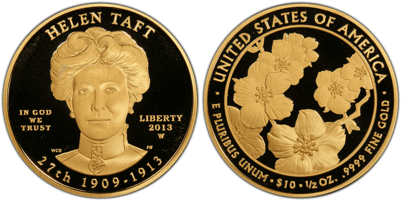 2013 (W) Proof Helen Taft First Spouse Ten Dollar Gold