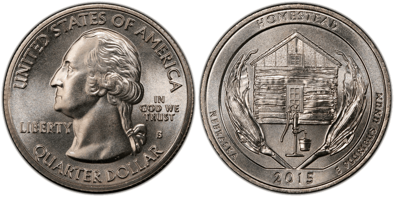 2015 (S) Homestead National Park Quarter