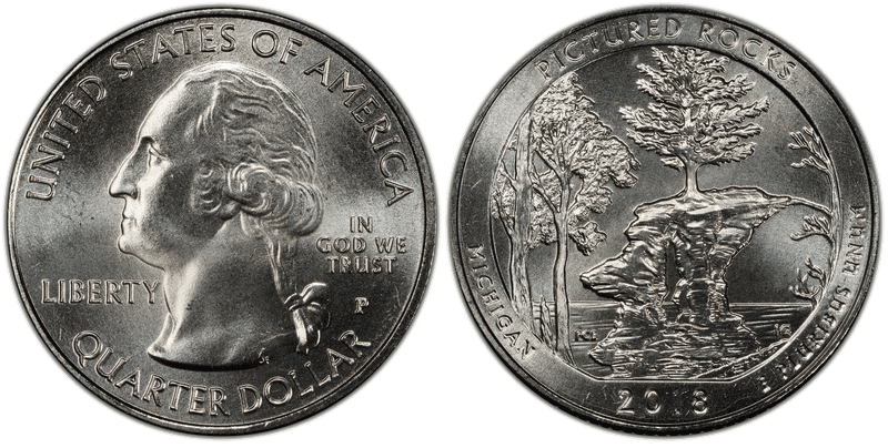 2018 (P) Pictured Rocks National Park Quarter