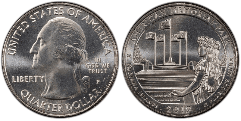 2019 (P) American Memorial National Park Quarter