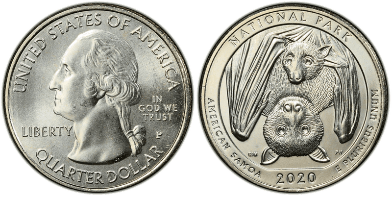 2020 (P) American Samoa National Park Quarter