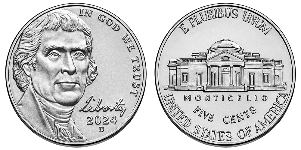 2024 (D) Jefferson Nickel