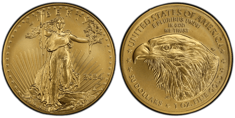 2024 (W) Burnished American Eagle Fifty Dollar Gold