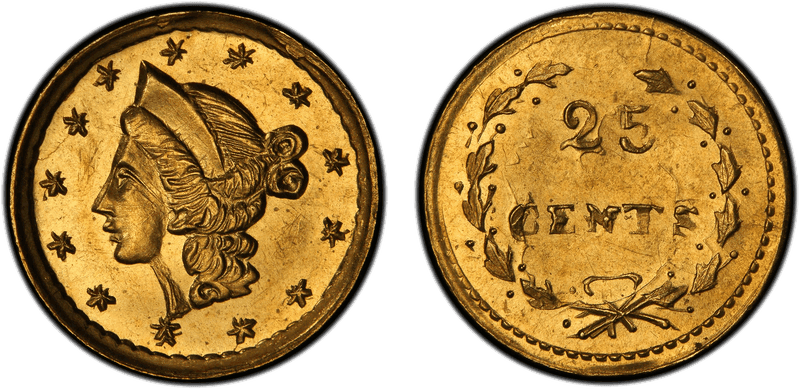 No Date Gold Quarter - BG-202