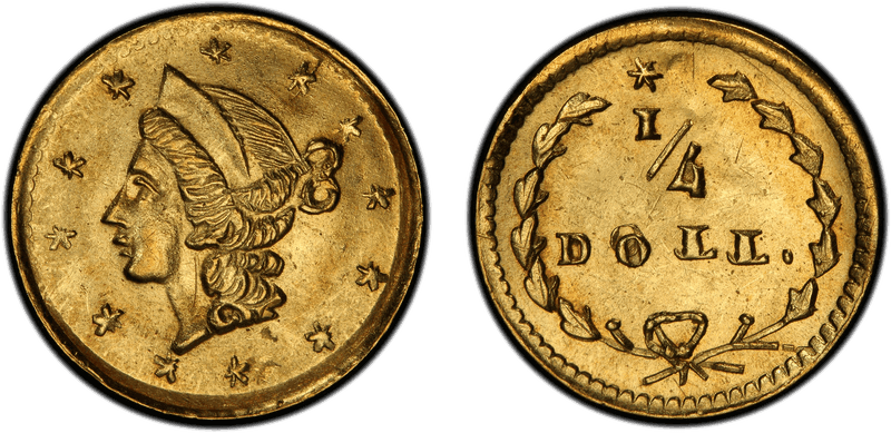 No Date Gold Quarter - BG-204