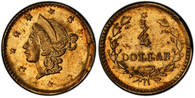 No Date Gold Quarter - BG-204A