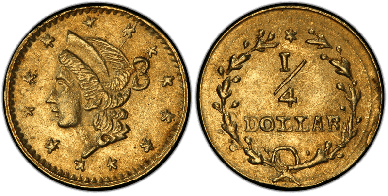 No Date Gold Quarter - BG-204B