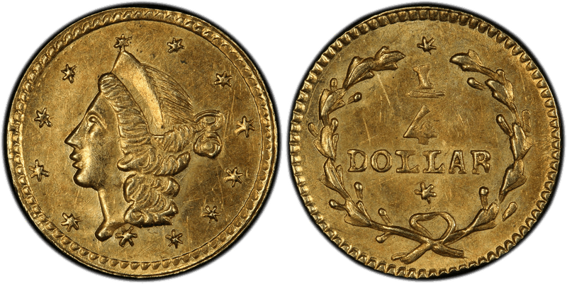 No Date Gold Quarter - BG-205