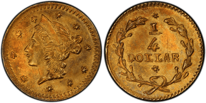 No Date Gold Quarter - BG-207