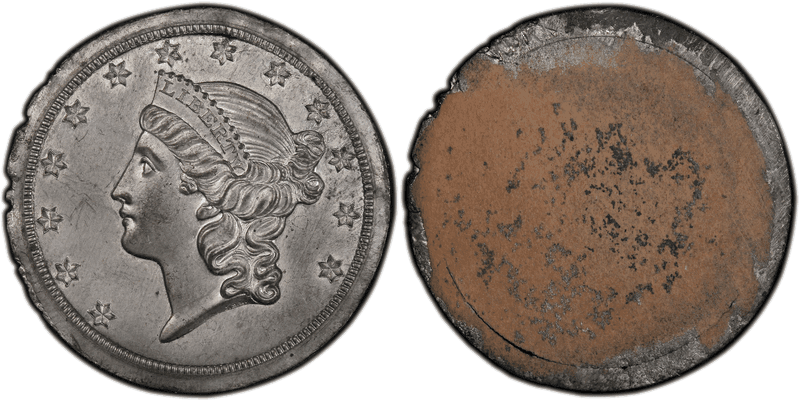 1859 Double Eagle Die Trial - J-A1859-10
