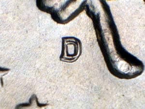 1964-D Repunched Mintmark RPM-001