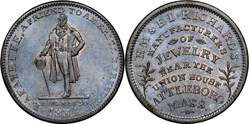 (1834) Token HT-150, Attleboro MA