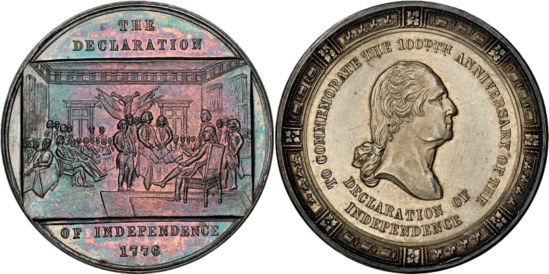 1876 So-Called Dollar HK-79a, Declar. of Independence