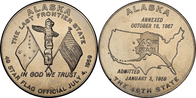 1959 So-Called Dollar HK-527, Alaska Flag Day Dollar