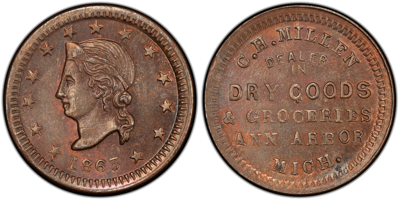 (No Date) Civil War Store Card F-40C-1A, MI