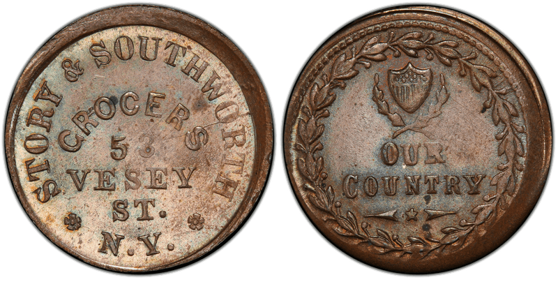 (No Date) Civil War Store Card F-630BV-31A, NY