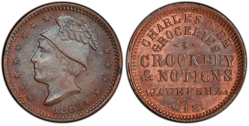 (No Date) Civil War Store Card F-930A-1a, WI