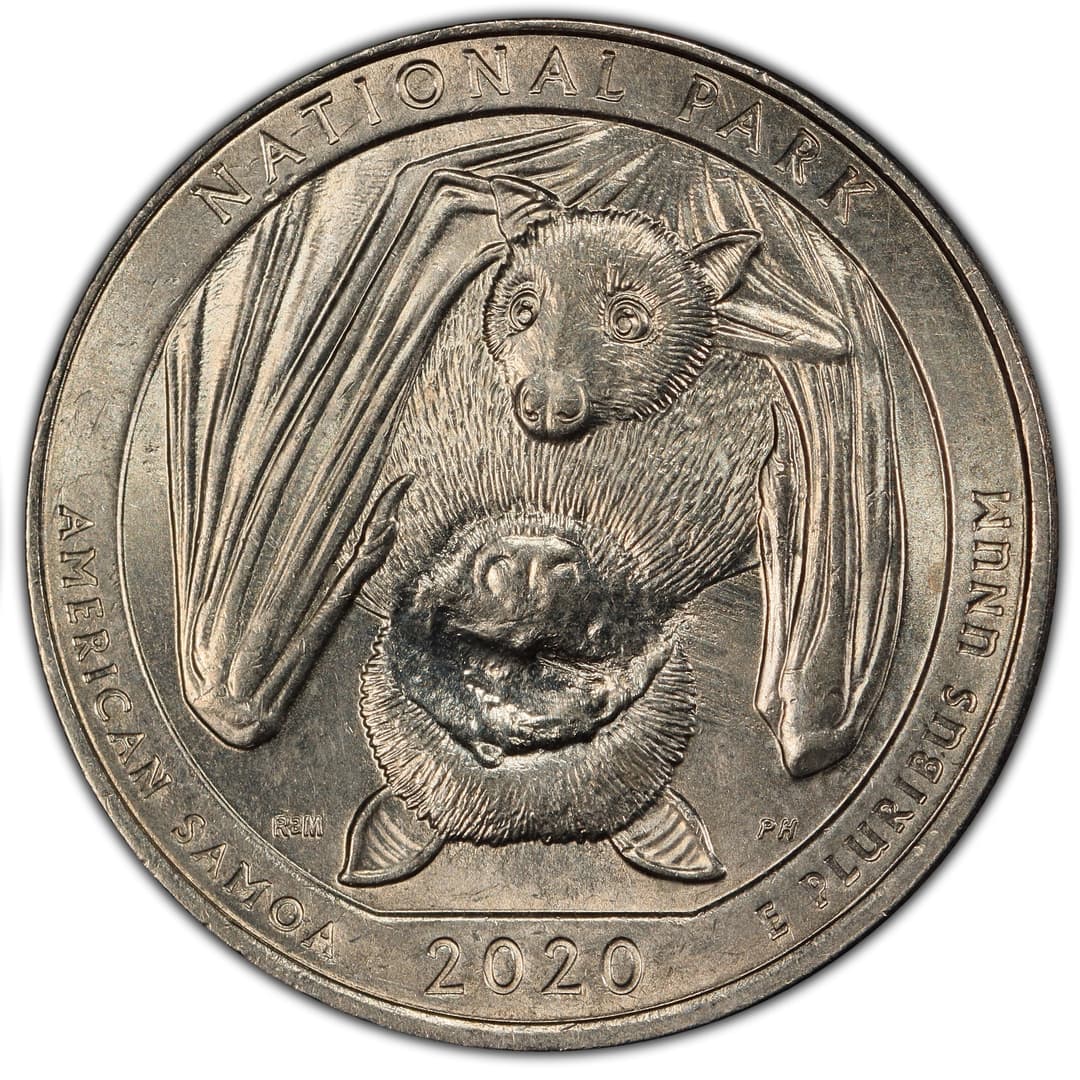 2020 (P) American Samoa National Park Quarter - Strike Through 001