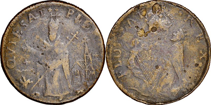 (1670s) Saint Patrick New Jersey Farthing - No C in QUIESCAT