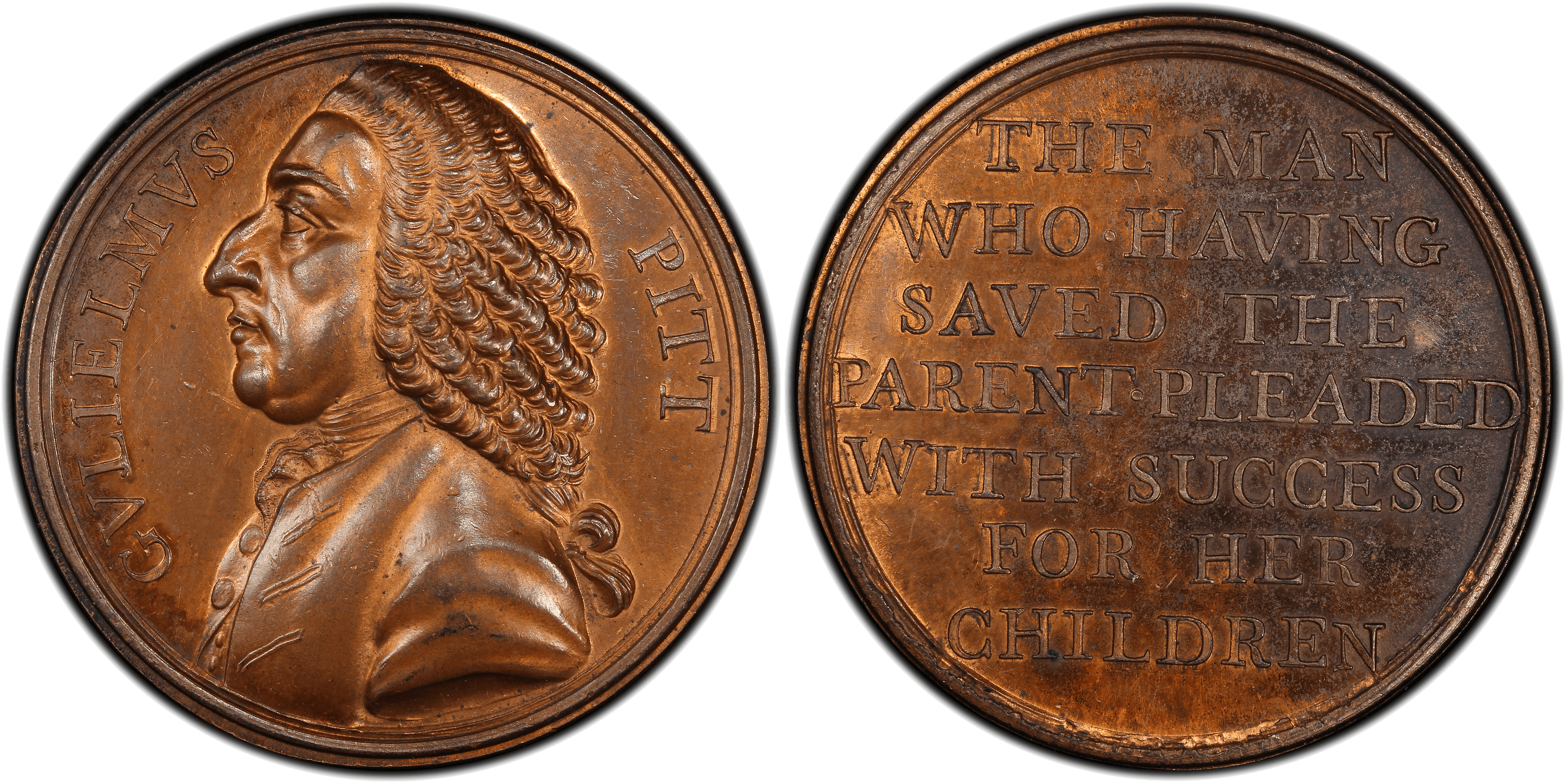 1766 Copper Medal Betts-515, William Pitt