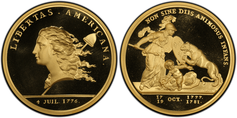 1776 Gold Libertas Americana Medal - 2000 Restrike
